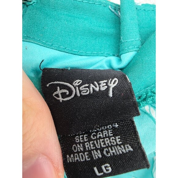 Disney The Little Mermaid‎ Retro Tank Dress w/ Pockets Large Teal HTF Rare - Picture 3 of 12